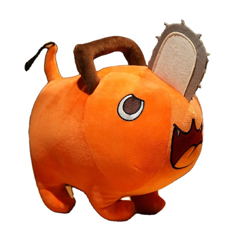 

25cm Pochita Plush Chainsaw Chain Saw Man Cosplay Standing Orange Dog Stuffed Doll Prop Kids Gift