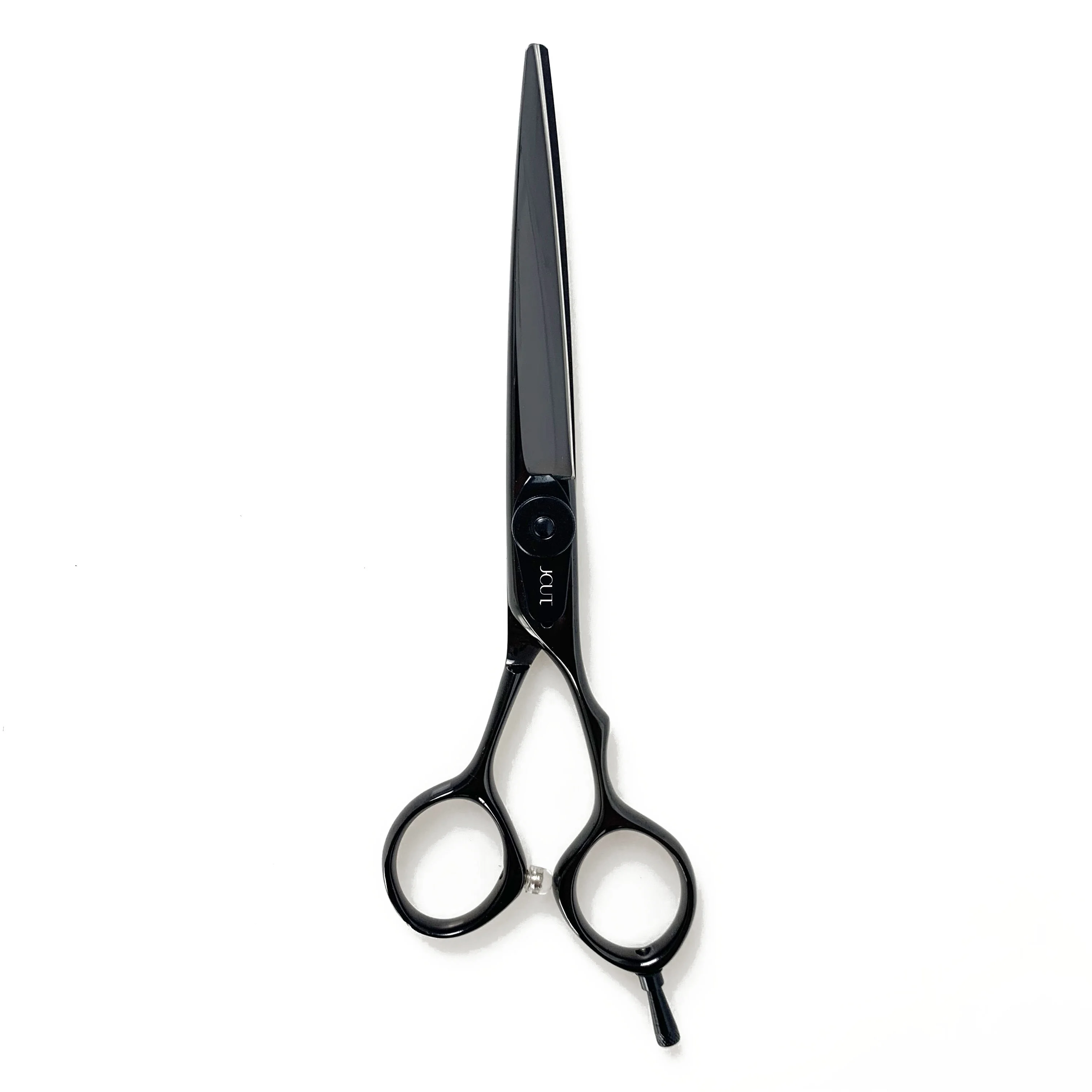 

Titanium black coated scissors professional hair scissors 6 inch barber scissors, Silver/ black