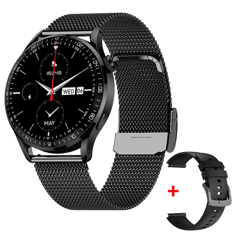 

Men Fitness Sport Smart Watch NFC BT Call Wireless Charging 1.32" Round Screen 360*360 Waterproof HD2 Smartwatch for Android IOS