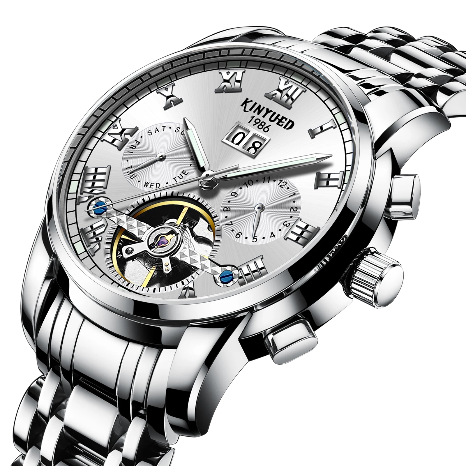 

KINYUED Top Brand Luxury Men Wristwatch Automatic Mechanical Watch relogio masculino