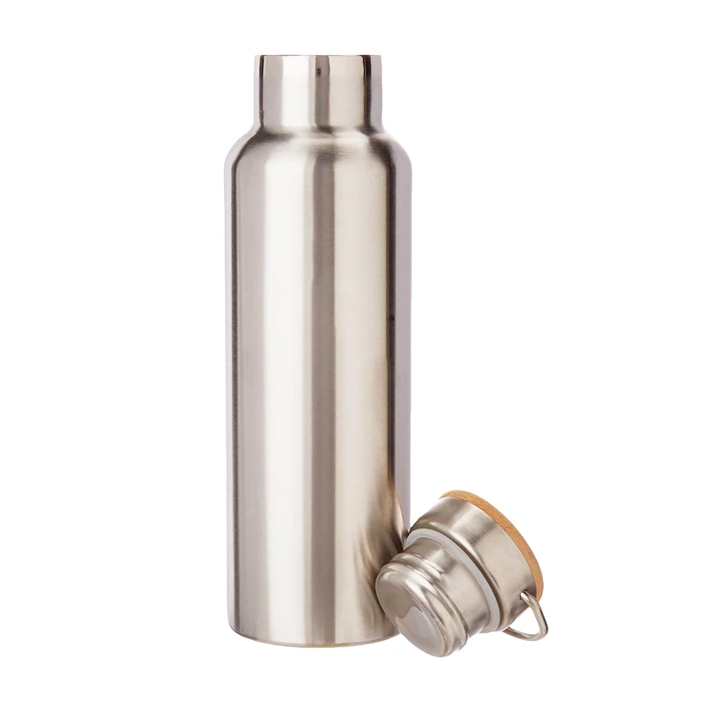 

Simple Modern 600ml Water Bottle Vacuum Insulated Tumbler Flask With Handle Lid Double Wall Stainless Steel Sports Bottle, Bamboo color