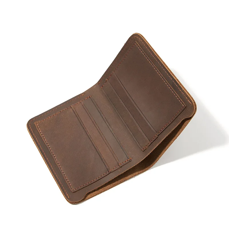 

Genuine leather slim wallets leather men money wallets for men custom logo