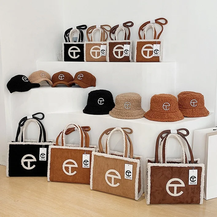 

Wholesale Fashion Designer Telfar Hats and Purses Set Ladies Women Hand Bags Purses and Handbags Set for Women Luxury