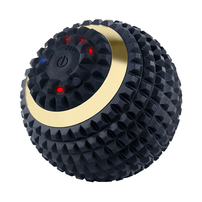 

On Stocks Cheapest Electronic Yoga Fitness Therapy Silicone Massage Ball Bearing Massager Soft Massage Ball, Pink, black, green, red