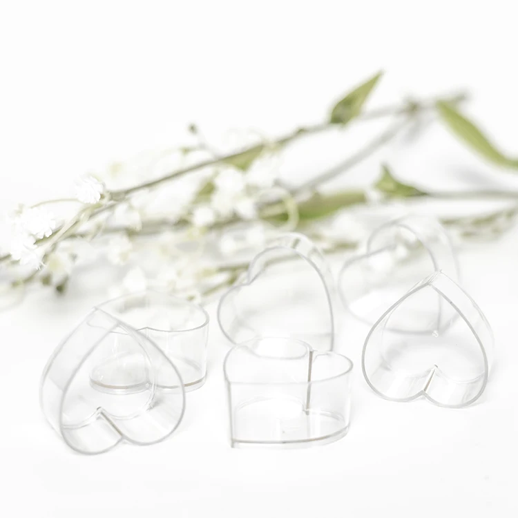 

heart shape empty candle jars for candle making