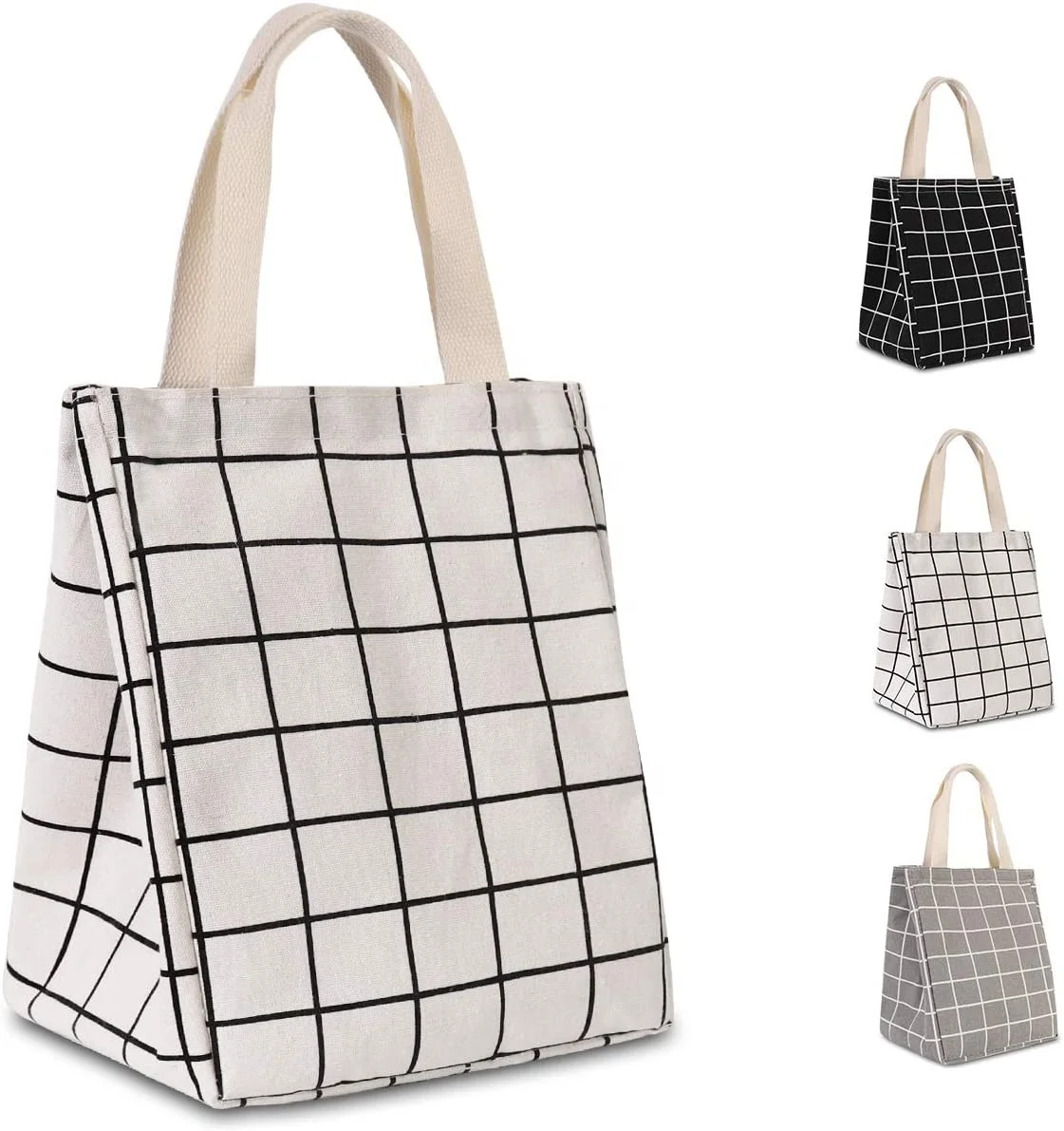 

New product customized waterproof insulation lattice lunch bag for office and picnic best thermal bag, Customized color
