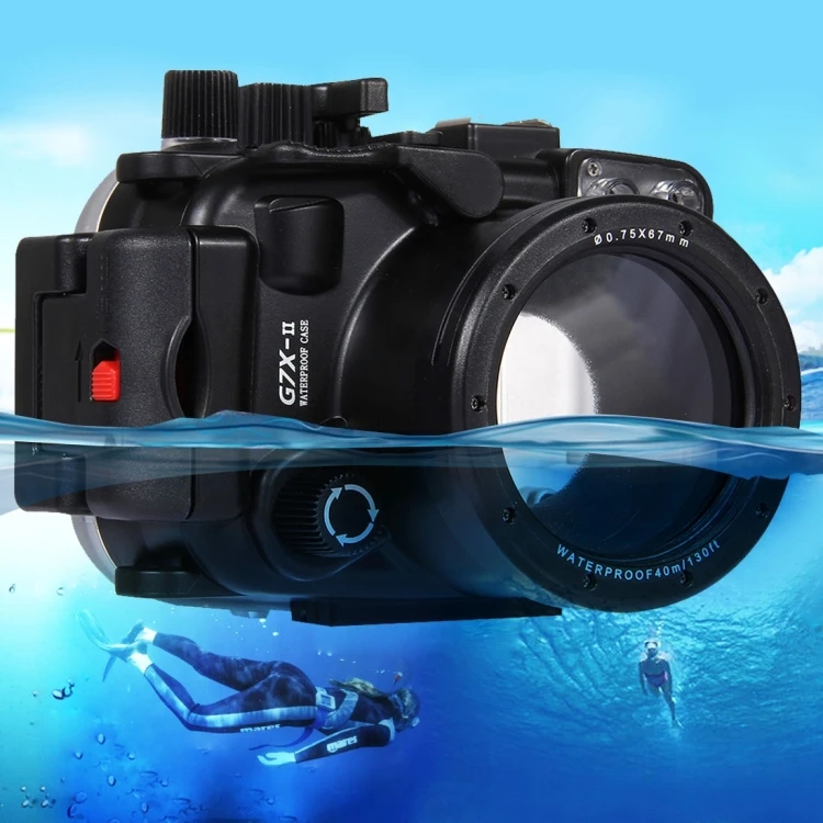 

Hottest PULUZ 40m Underwater Depth Diving Case Waterproof Camera Housing for Canon G7 X Mark II