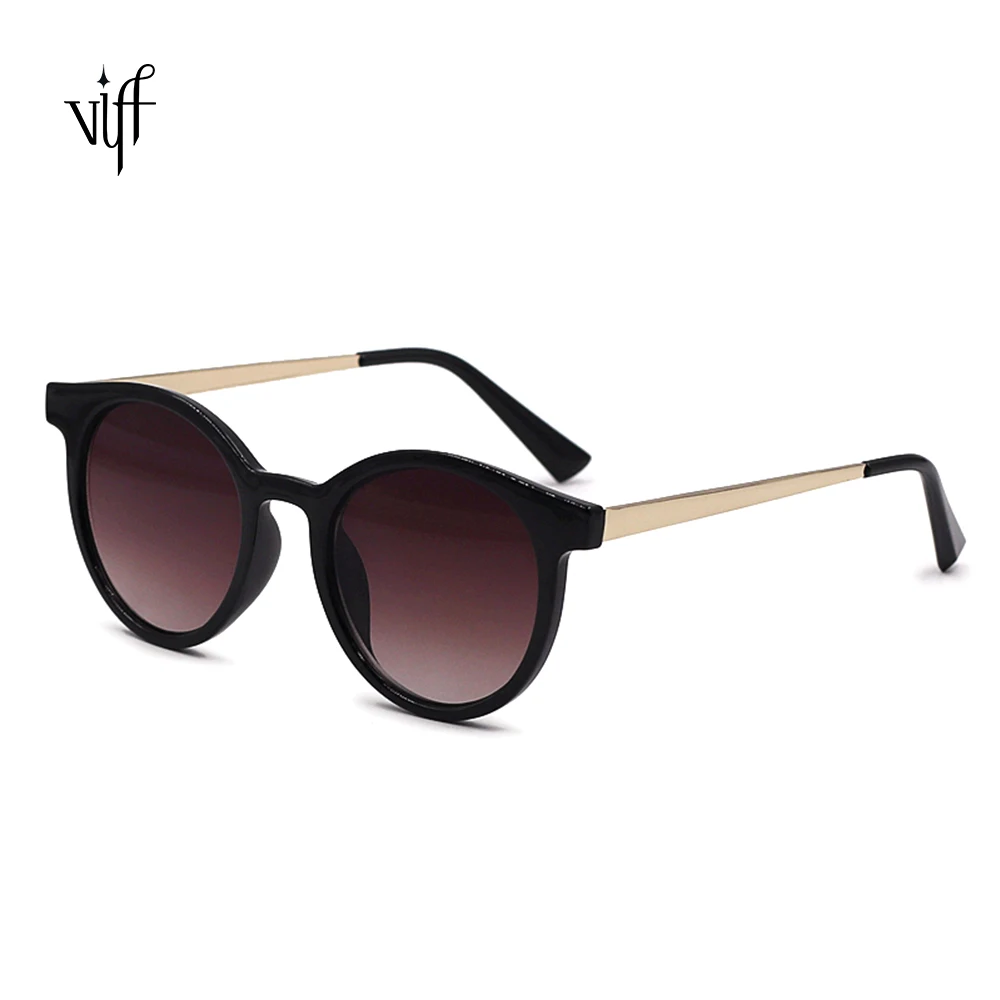 

VIFF HP20153 Retro Round Gradient Glasses Men Women Shades Round Fashion Sunglasses