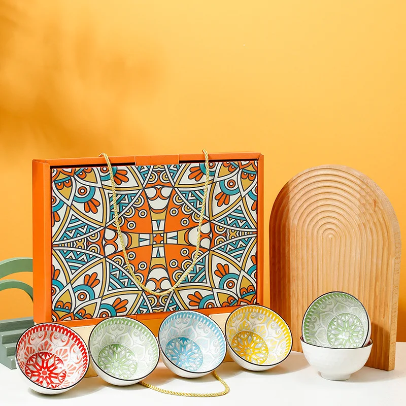 

HY Boho style gift bowl set accompanying the opening ceremony