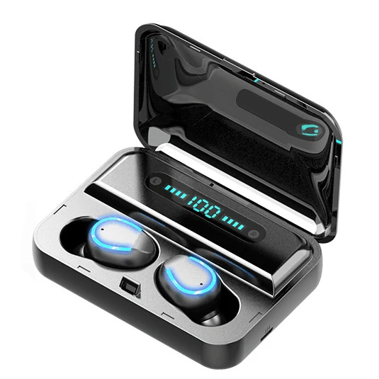 

GlobalCrown New F9-5 TWS Wireless Bluetooth 5.0 LED Display TWS HIFI Mini In-ear Sports Running Headset Support iOS/Android