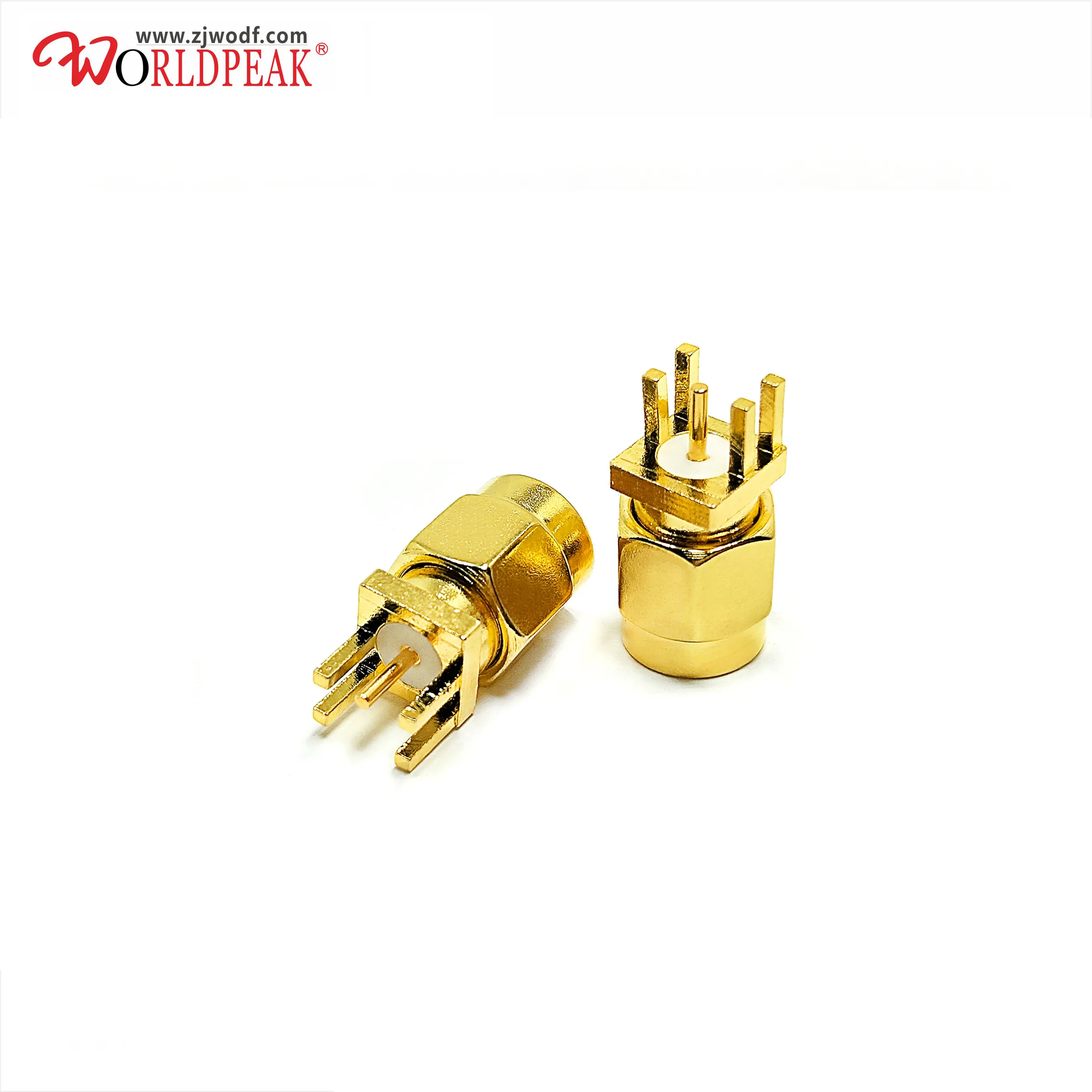 

Connector Pcb RPSMA male RF Coaxial Connector Gold Plated 50 Ohm Straight Solder Female pin PCB Mount
