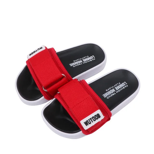 

New Design High Quality Fashion Spring Summer Beach Flat Sandals Kids, Green/red/black/white