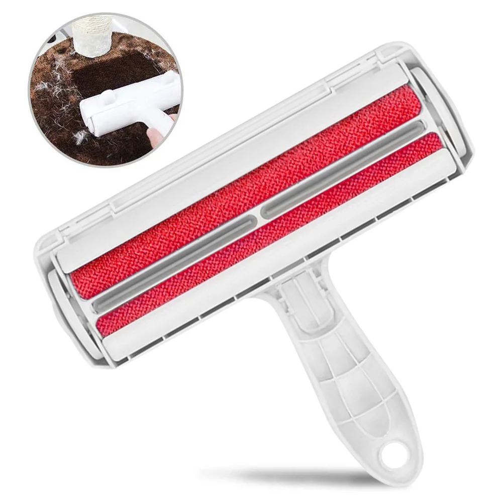 

Dog Cat Pet Hair Remover Pet Hair Roller Hair Removing Brush Carpet Sofa Desk Bed Cleaning Brush Pets Family Cleaning Tool, Red blue green