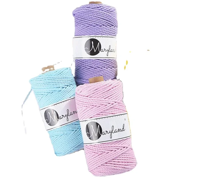 

wholesale custom weave cotton rope supplier macrame cotton cord