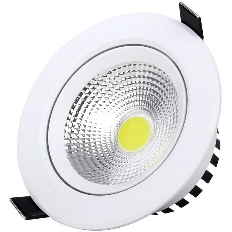 Dimmable 5w 7w 9w 12w 15w Price Plastic Hotel Ceiling adjustable Cob Led Downlight