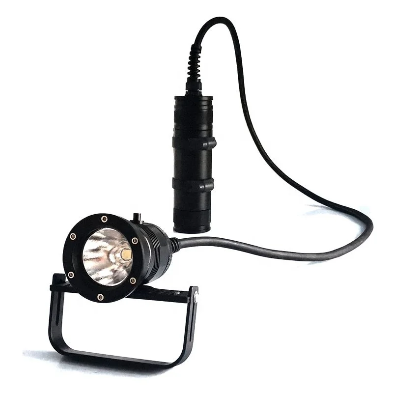 Professional xhp70-2 4000 lumen waterproof LED flashlight diving torch Canister diving light for professional divers