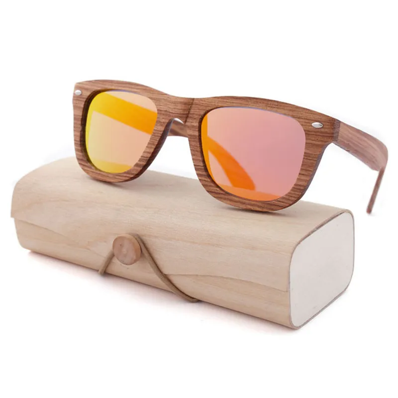 

Hot Sale 2022 Custom Sunglasses Bamboo Women Mens Fashion Wooden Bamboo Frames Designer Sunglasses, 5 colors