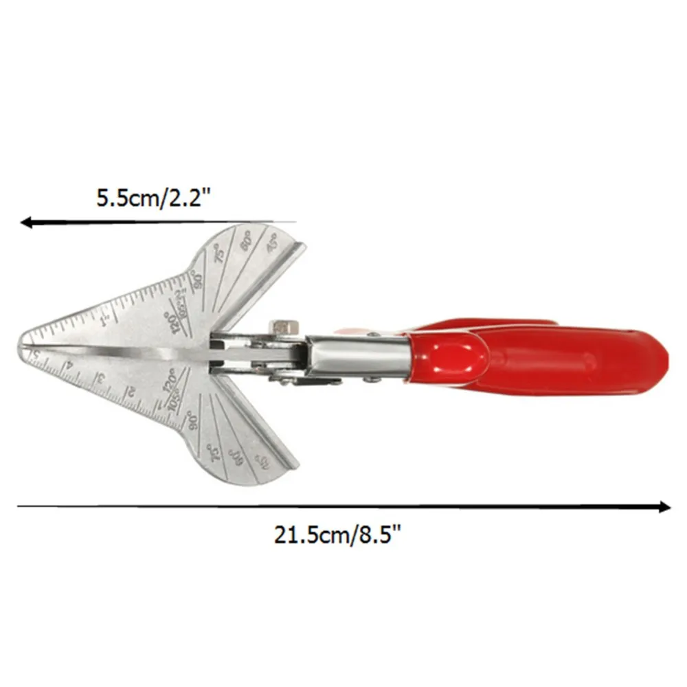 

PVC Trunking Chamfer Cutter Multi Angle Steel Trim Siding Mitre Fillet Shear Snips Trimming Cutting Tools 45 To 120 Degree