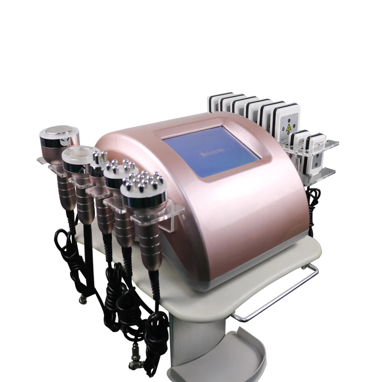 

6 in 1 40k cavitation fat slimming machine lipo laser weight loss radio frequency skin tightening beauty equipment