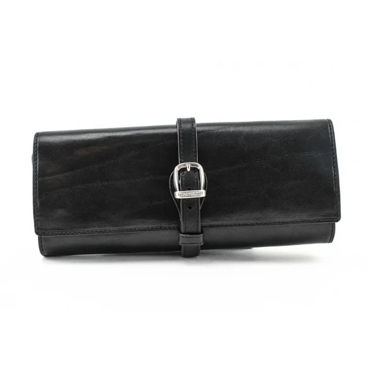 

Durable leather traveling jewelry case travel jewelry roll, Multicolor