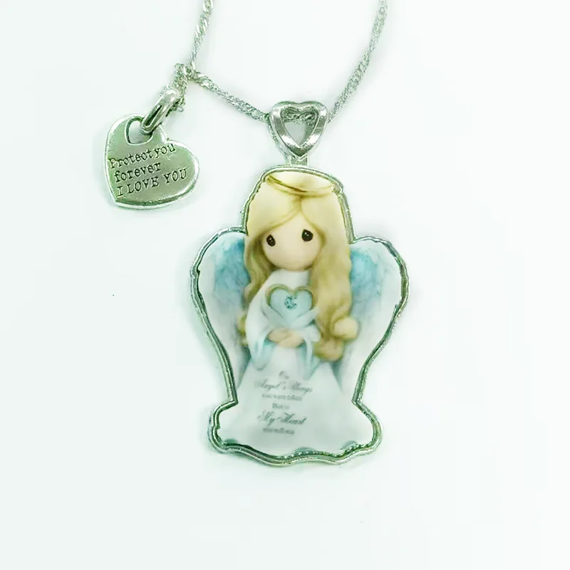 

European and American exquisite cute little angel heaven personality girl pendant necklace