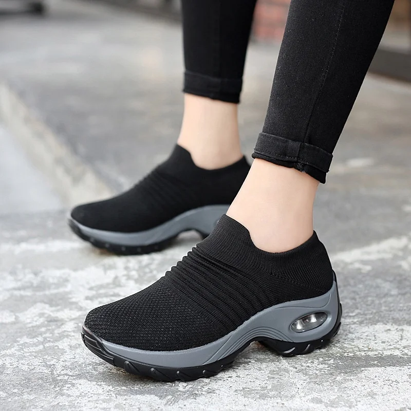 

DLL34 New Arrival Low Price ladies wholesales spring shoes leisure increase air cushion foot outdoor women's casual shoes, As picture or customized make