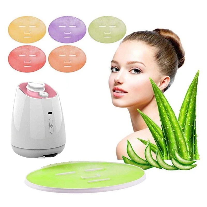 

Home Use Beauty Facial SPA Device Automatic Vegetable Fruit Face Mask Machine DIY Face Mask Maker, White