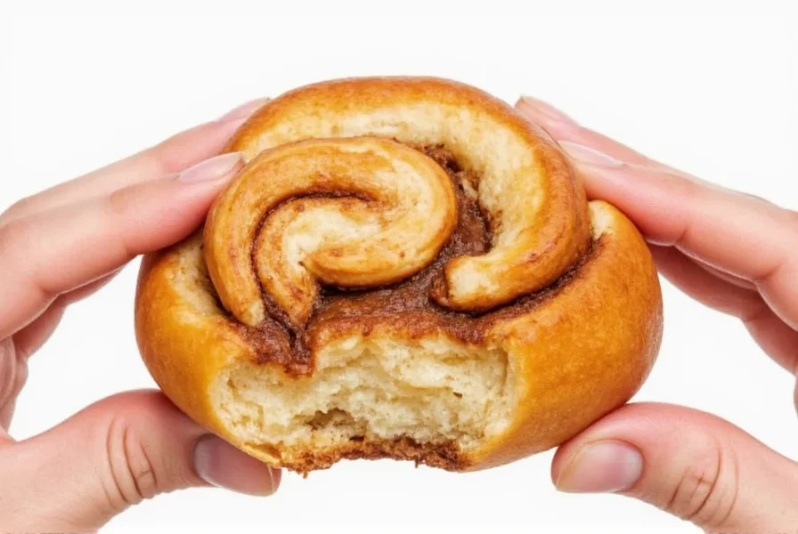 Close-up photograph of Whataburger cinnamon roll showing melted cream cheese frosting on freshly baked pastry