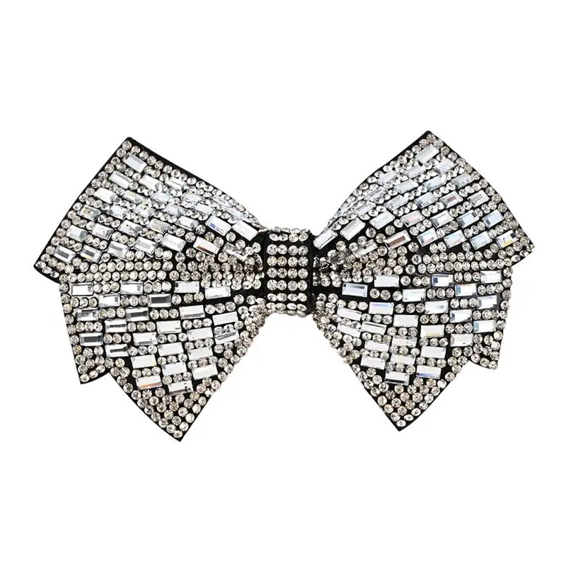 

Classic Hot Rhinestone Glass Bow Jewelry Shoe Accessories DIY Accessories Manual Hot Drill Bow, Customized color