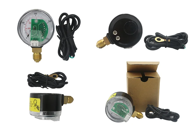 Black Steel Lpg Gas Pressure Gauge 5v Fuel Pressure Gauge Manometer