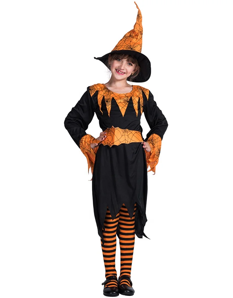 

Halloween Adult Witches Dress Costumes pumpkin witch Party Performance Clothing Women Cosplay Costume