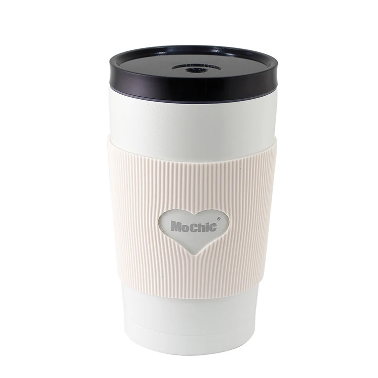 

LOGO Custom Wholesale Auto-Closing Leak-proof Straw Thermo Cup Stainless Steel Coffee Mugs