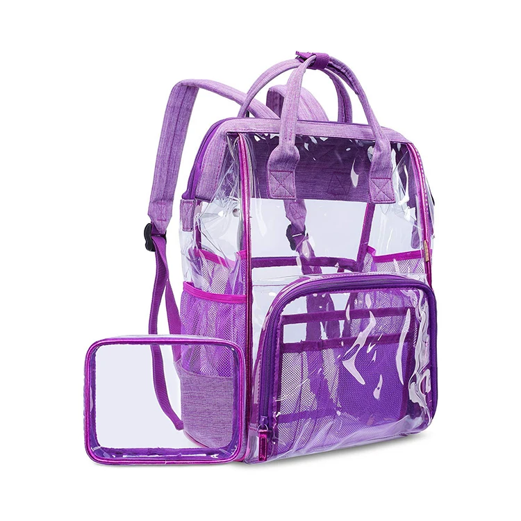 

Large Capacity Outdoor Waterproof Transparent PVC Travel backpack, Customized color