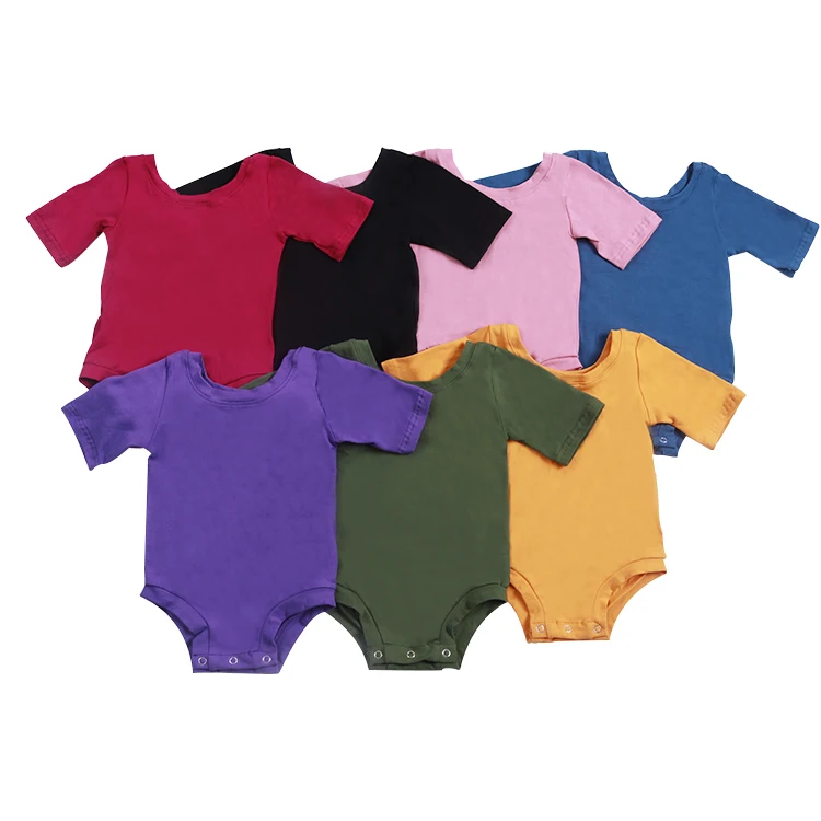 

2020 new newborn romper short sleeve kids jumpsuits rompers 100% cotton summer romper