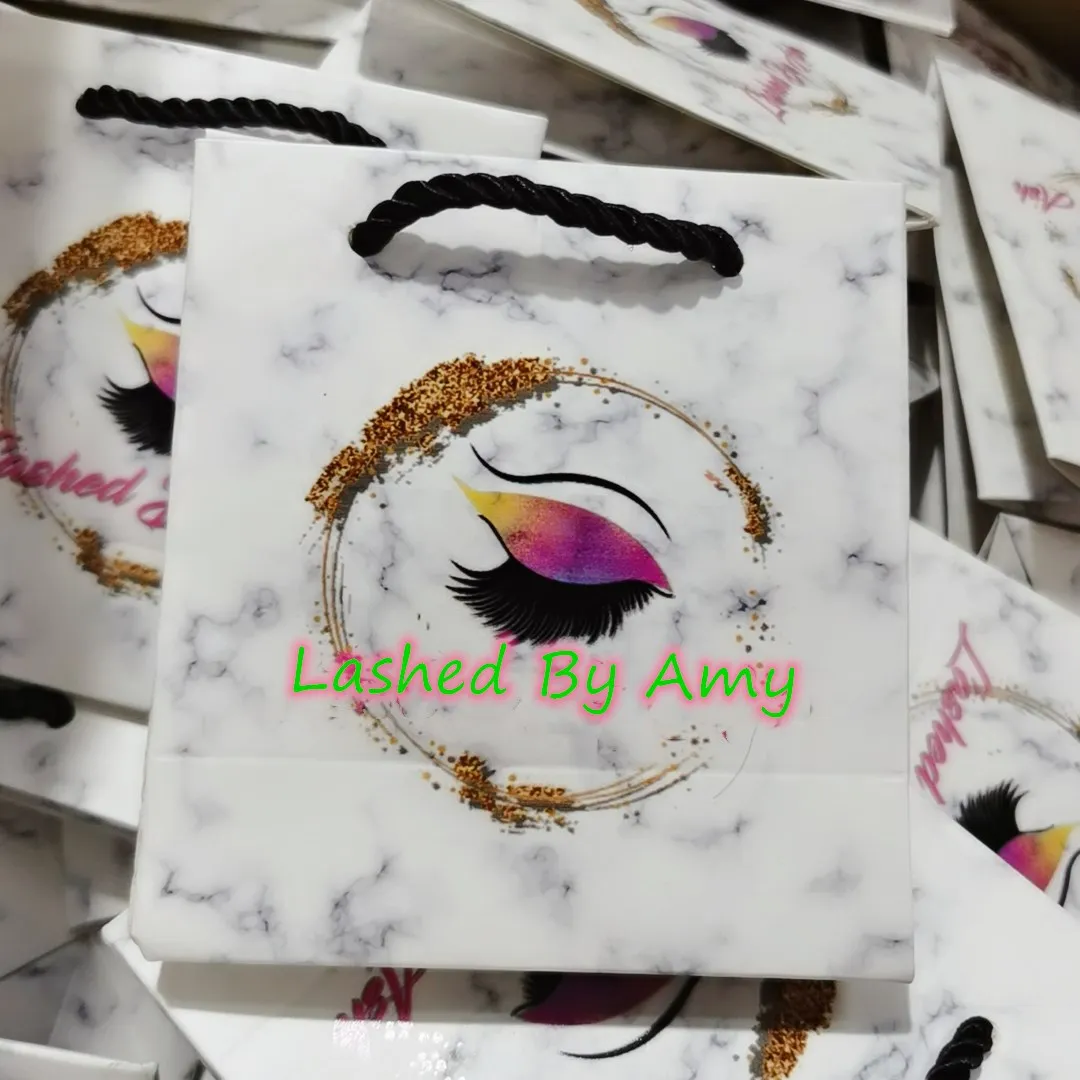 

Wholesale private label paper bags handbags gift bags custom logo lash bags, Many color to choose