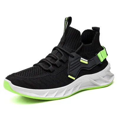 

Custom sneakers men 2021 sport breathable Knit upper mans running shoes sneaker for men
