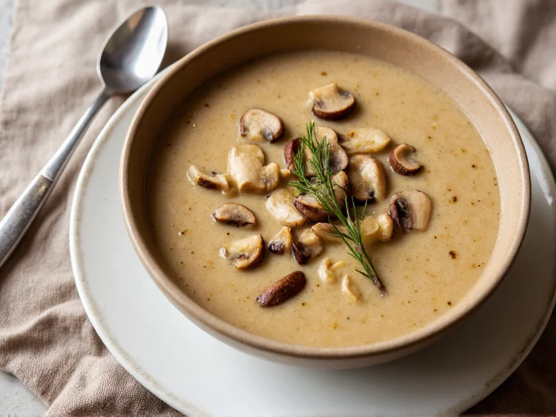 mushroom brie soup