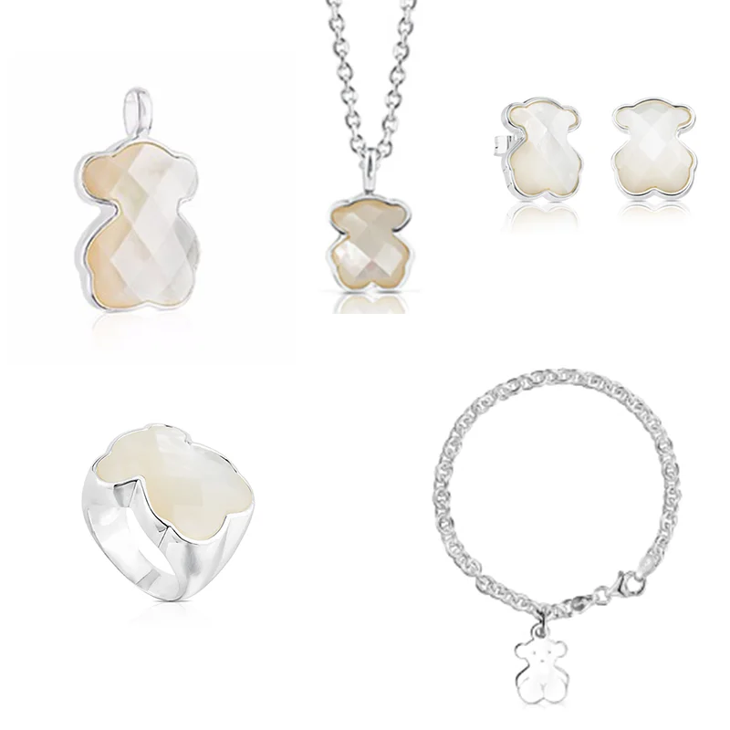 2020 New Luxury Bear Series 925 Sterling Silver Hot Selling Jewelry Set China Supplier Low Price Wholesale