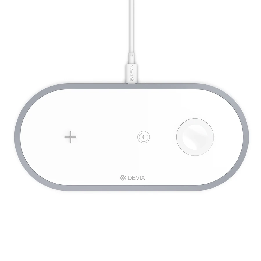 

Devia New Cheap Qi Stand Magnetic Induction Mobile Cell Phone Battery Wireless Charger Pad For Phone, White