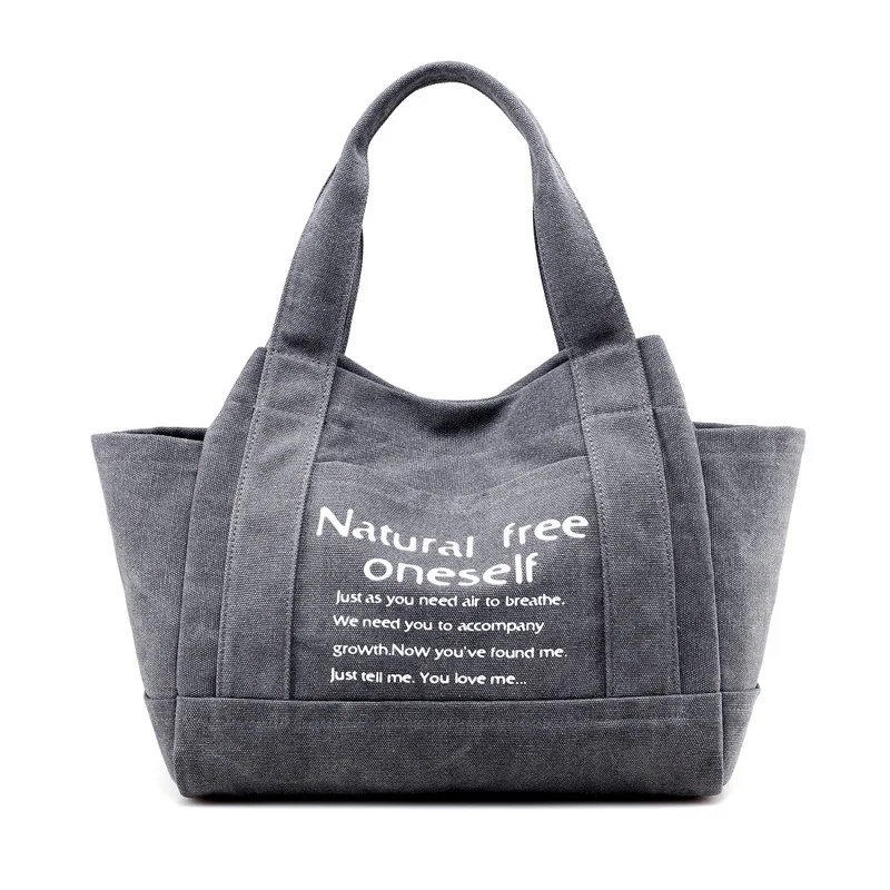 

Women New 2021 Designer print canvas handbag one shoulder casual fashion tote bags wom letter hand bag custom