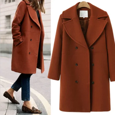

Fashion Design Cheap High Quality Double-breasted Women Trench Coat