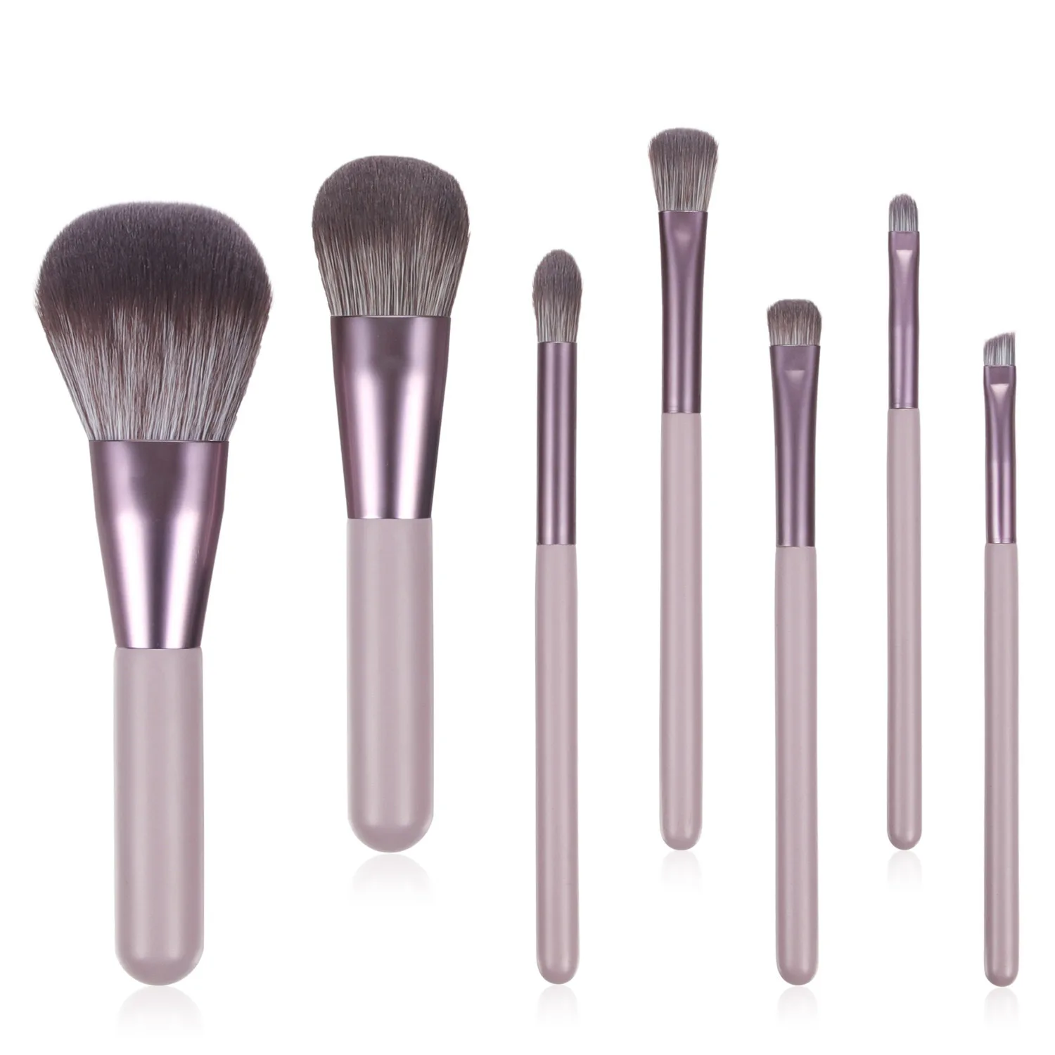 

HZM 7 pieces la.girl make up brushes Mini travel elf cosmetics cosmetic tools blending brush bestope makeup brushes set custom, Black