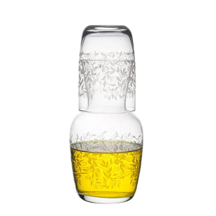 印花磨砂化妆水玻璃瓶