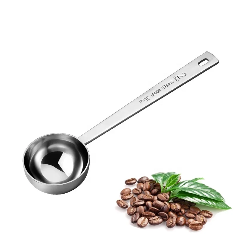 

kitchen 10ml 15ml 30ml Stainless Steel measure coffee Scoops metal Measuring Spoons, Natural