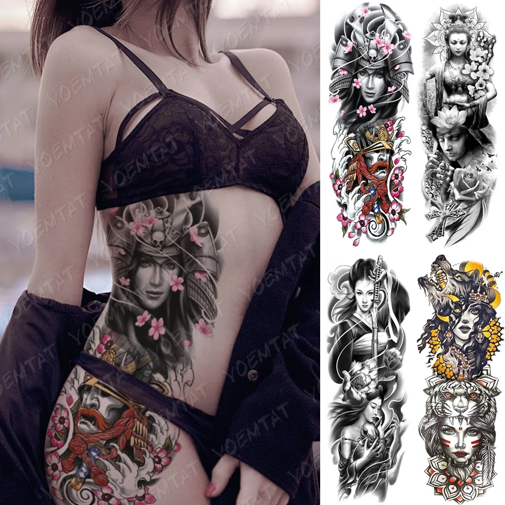 

Personalized Painting Waist Leg Body Art Full artificial tattoo Sticker, Cmyk