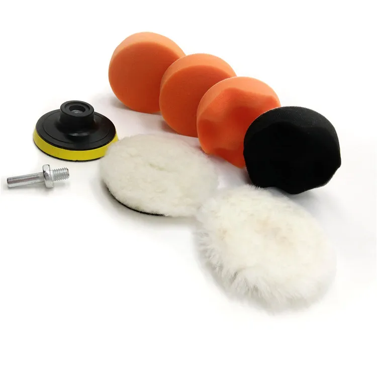 

Amazon Hot Sale 8pack 3inch Wool and Foam Car Buffing Pad Set