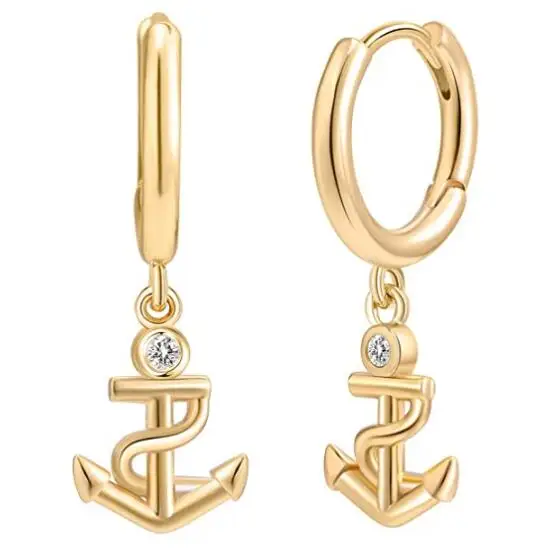 

Gold Plated Hypoallergenic Minimalist Ear Jewelry Hoop Twisted Earrings for Women