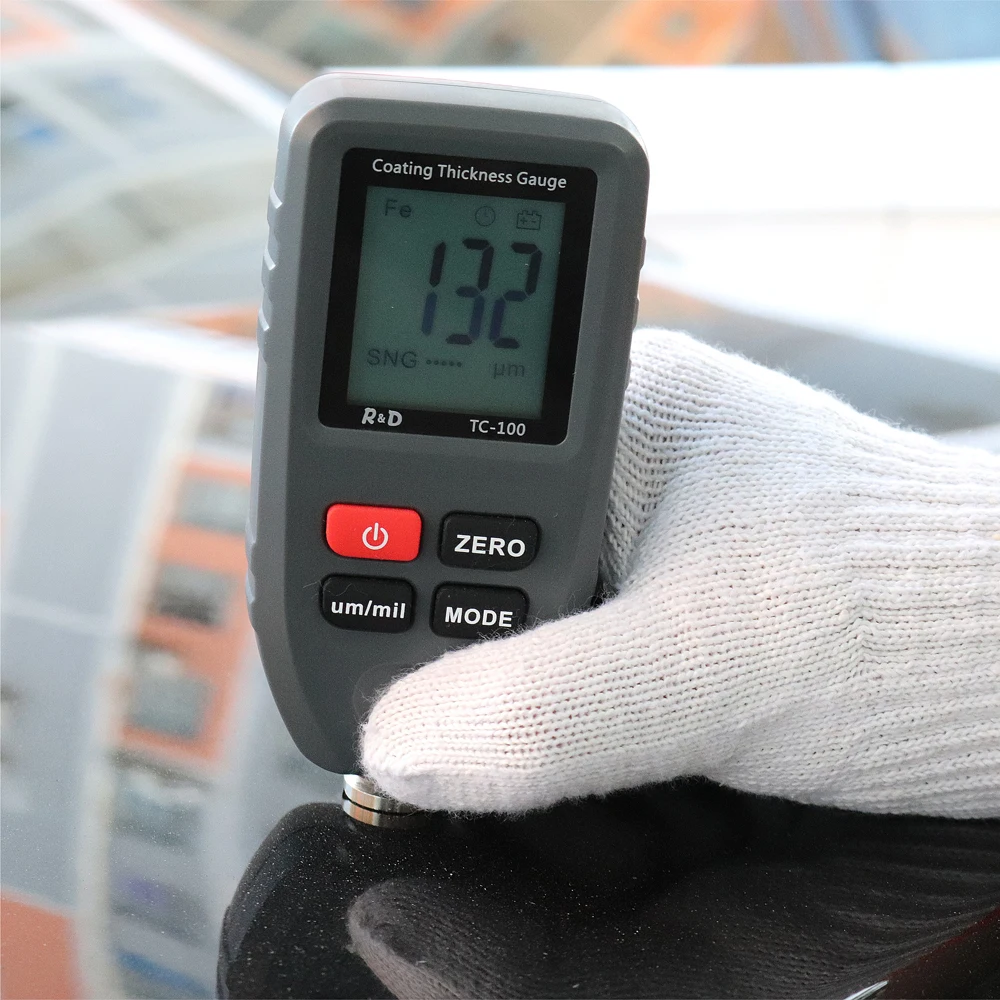 
TC100 Grey Coating Thickness Gauge Car Paint Film Thickness Tester Measuring FE/NFE designed for used car market 