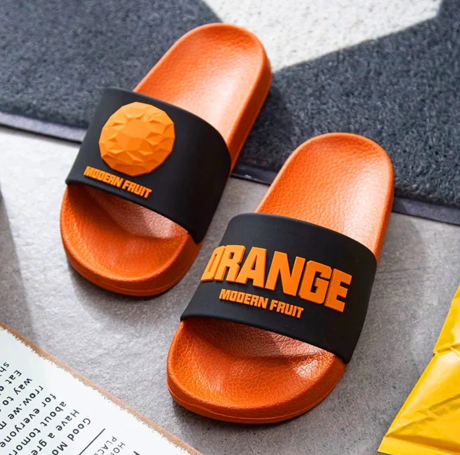 

2020 new men's slippers beach slippers for men and women plastic shoes, Green,yellow,orange