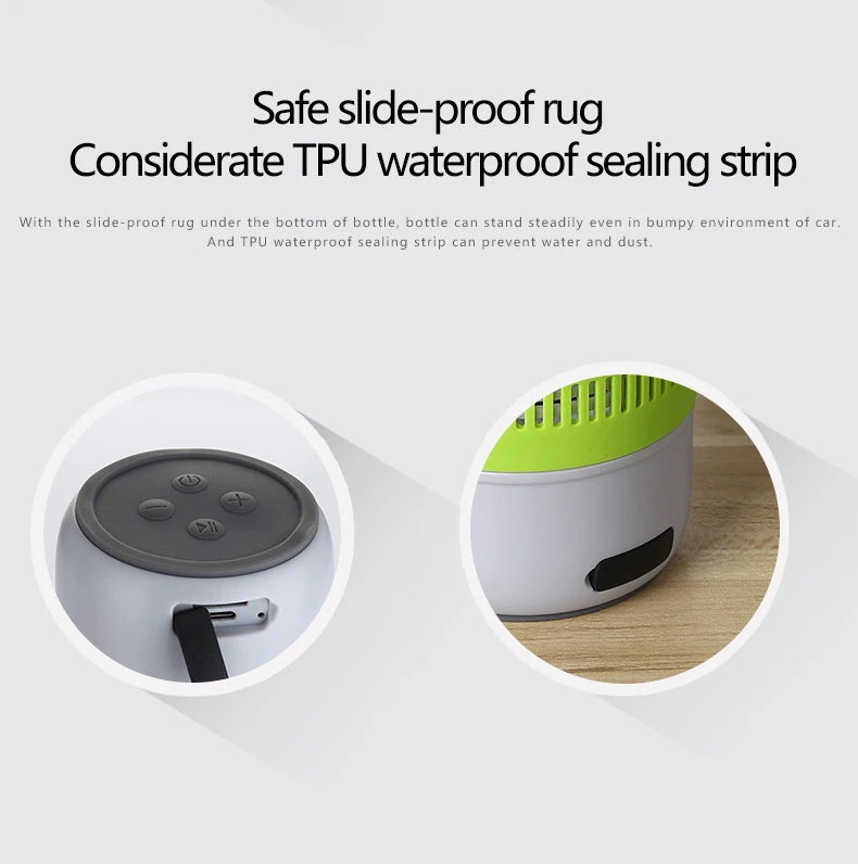 wireless tritan material waterbottle with bluetooth speaker for outdoor bicycle riding - ANKUX Tech Co., Ltd